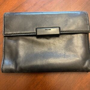 Prada Black Leather Wallet